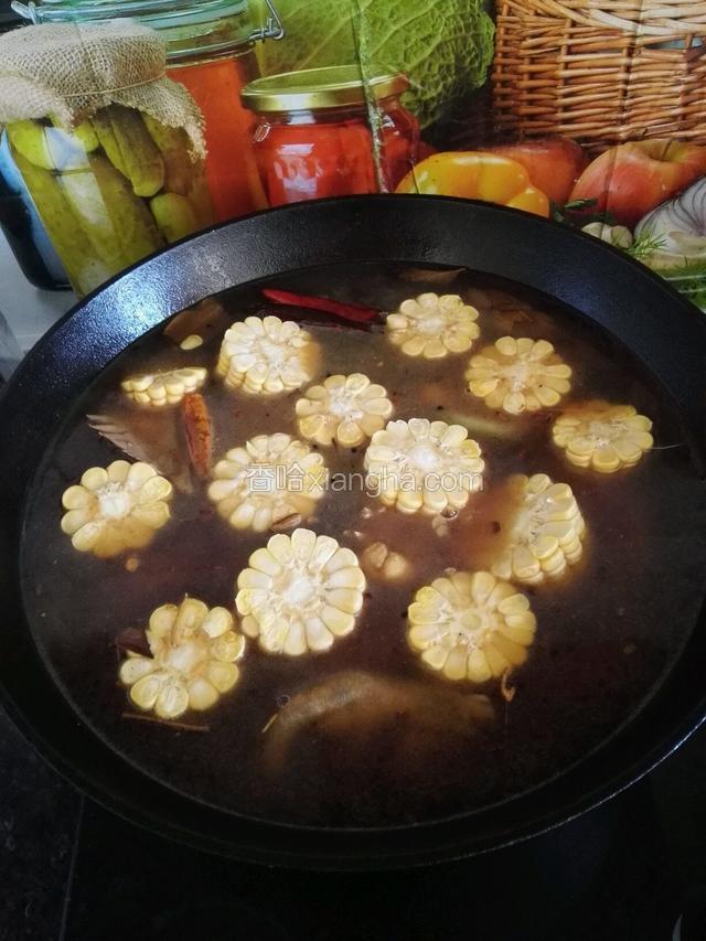 再次加入玉米块