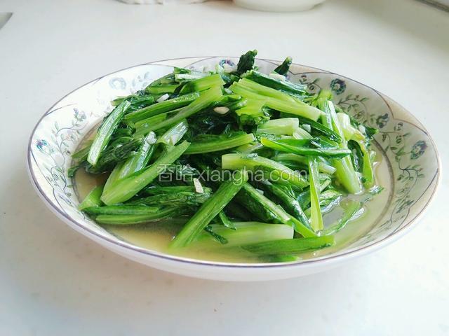 清炒油麦菜