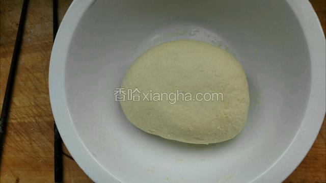 然后加少许干面粉（普通面粉）揉匀不沾手为宜