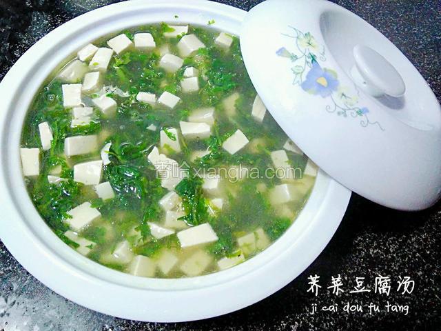 荠菜豆腐汤