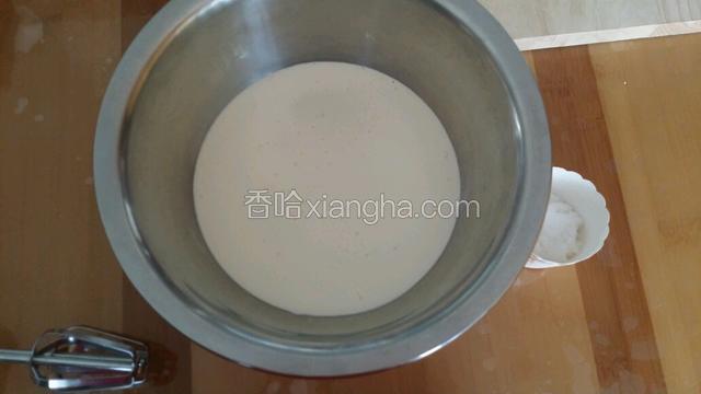 淡奶油加入糖