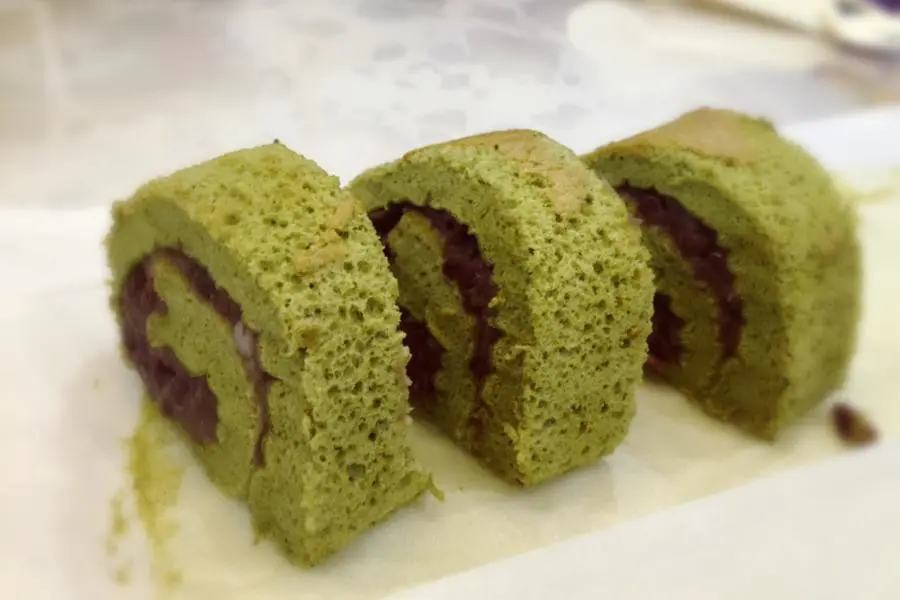 红豆抹茶卷