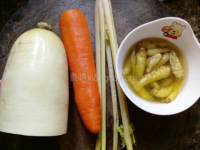 准备食材。