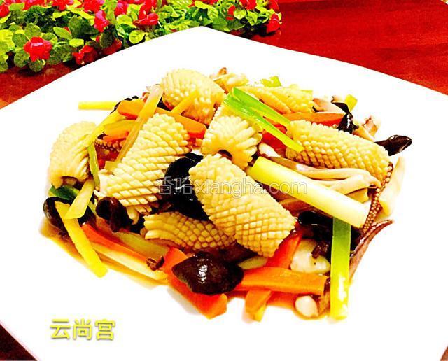 姜葱鱿鱼卷