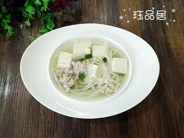 豆腐金针菇汤