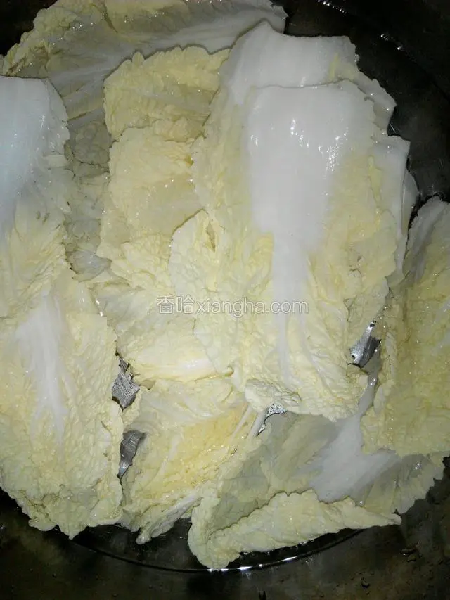准备好豆芽、小白菜，将小白菜绰一下水