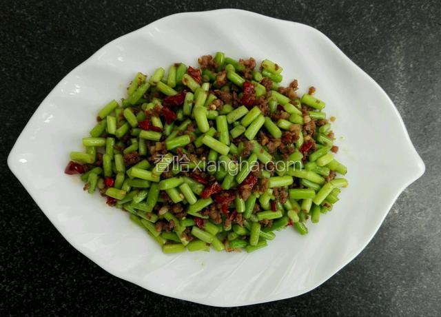 肉沫蒜苔粒～家常菜
