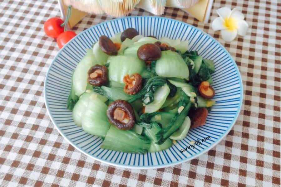 清炒香菇上海青