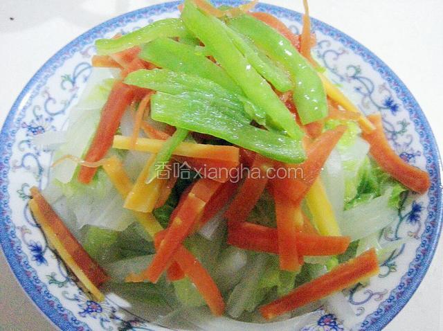 青椒烫一下