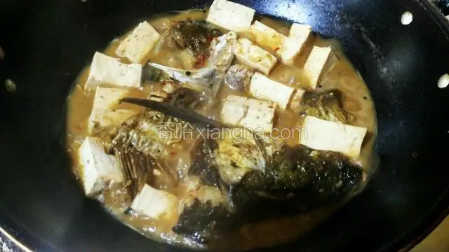 水开放豆腐，开后多煮会。