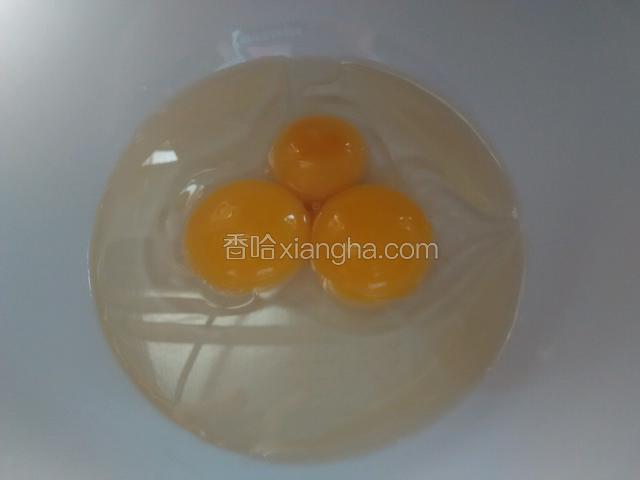 蛋黄玉米油和水混合