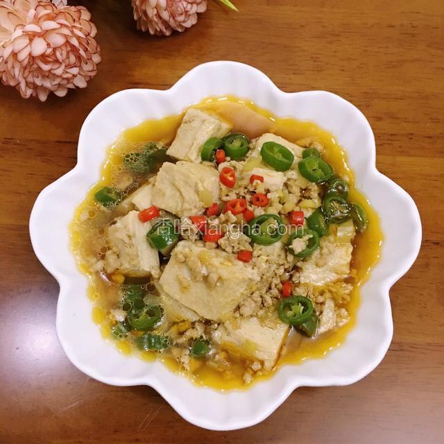 肉沫炖冻豆腐