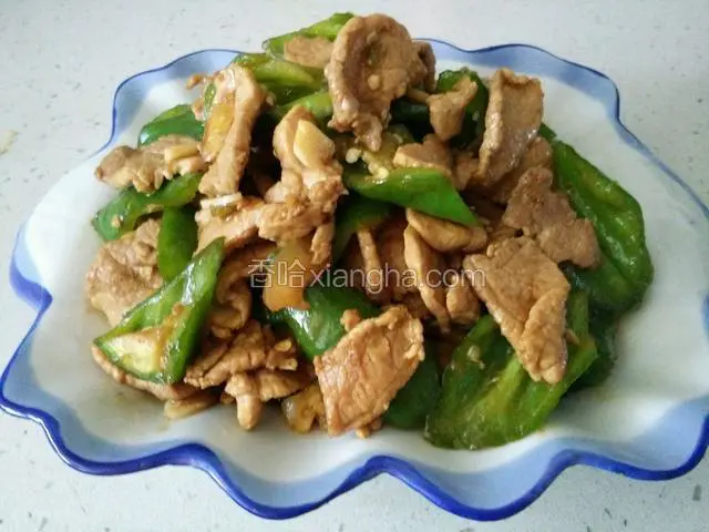 青椒炒肉片