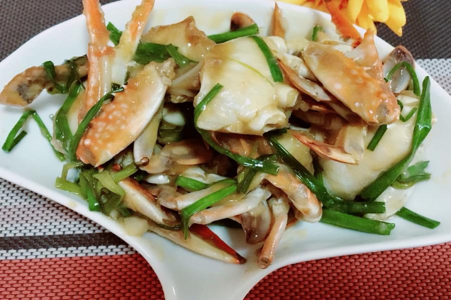 葱姜炒梭子蟹