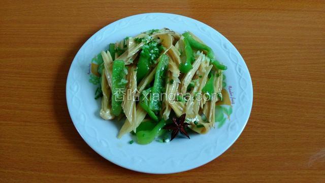 青椒炒腐竹