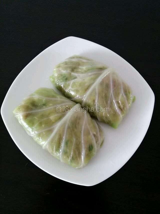 依次包好，放入盘中