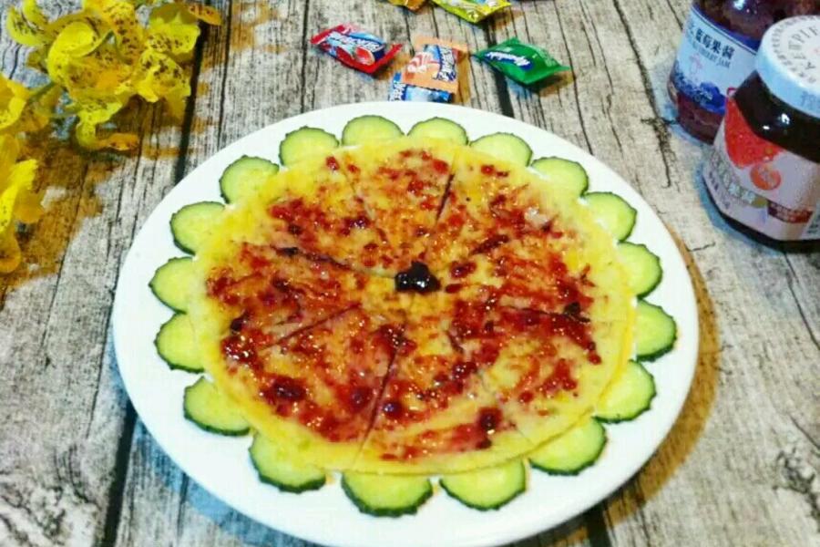 蓝莓酱卷心菜饼