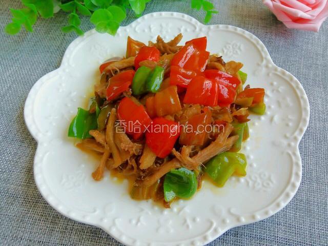 彩椒炒鸡丝