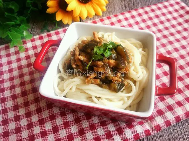 鸡肉茄子打卤面