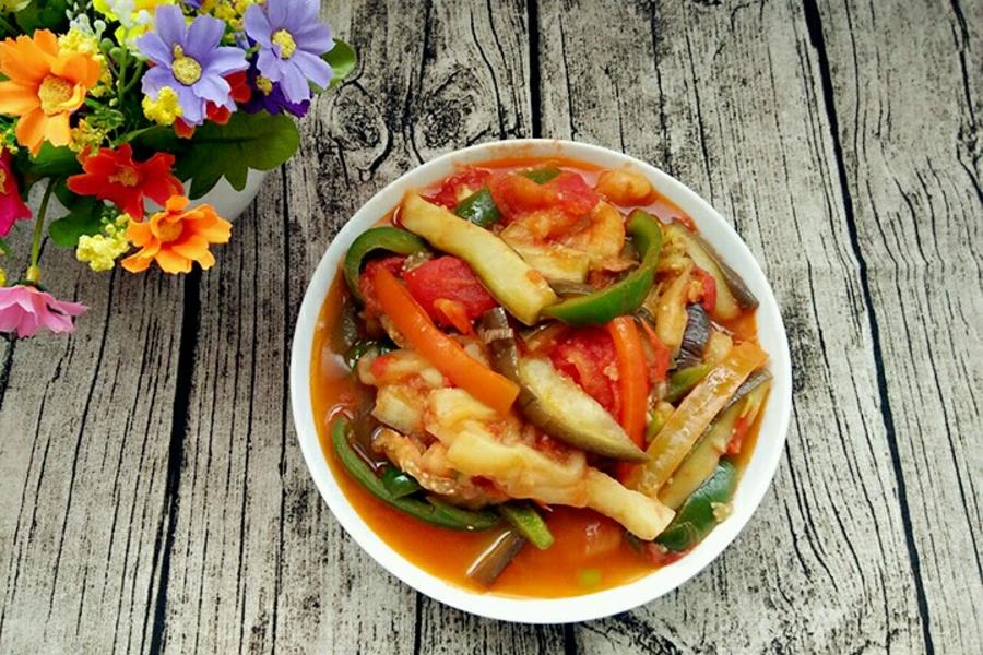 西红柿炒茄子