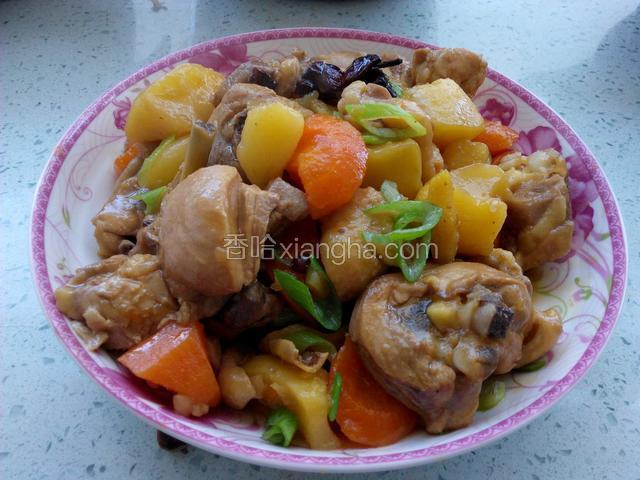土豆胡萝卜炖鸡腿