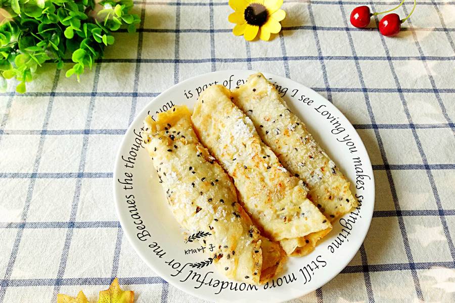 香煎芝麻肉松卷