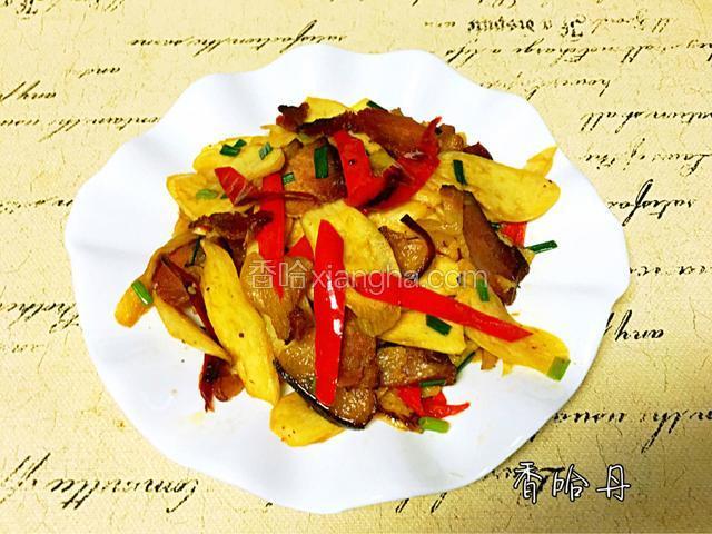 茭白炒腊肉
