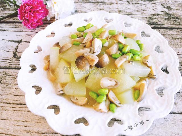 草菇毛豆炒冬瓜