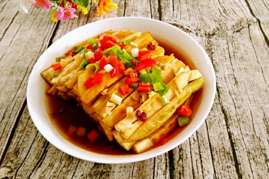 油泼蒜泥茄条