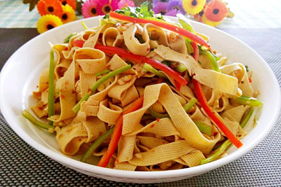 凉拌干豆腐