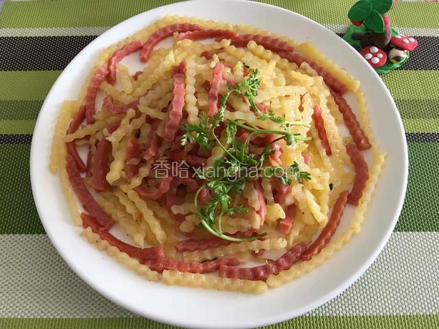 爆炒土豆热狗丝