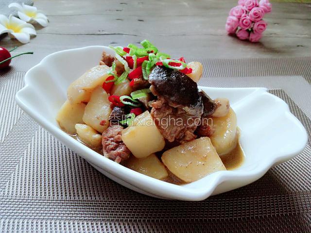 土豆香菇烧肉