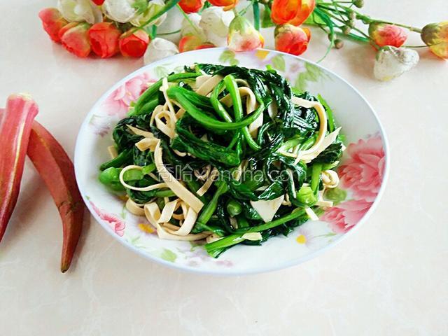 成品菜，千张烧青菜