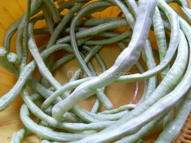 长豆洗净