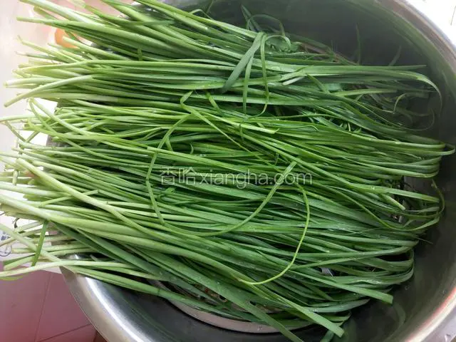 韭菜洗净控水