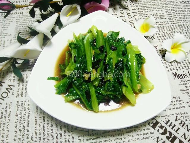 豆豉油麦菜