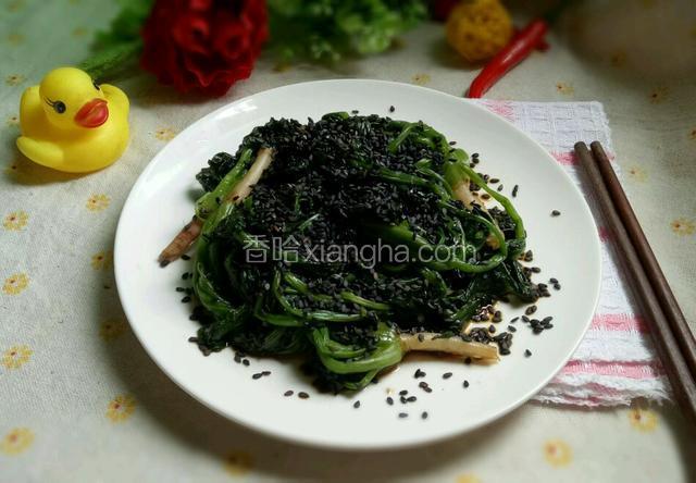 凉拌芝麻菠菜
