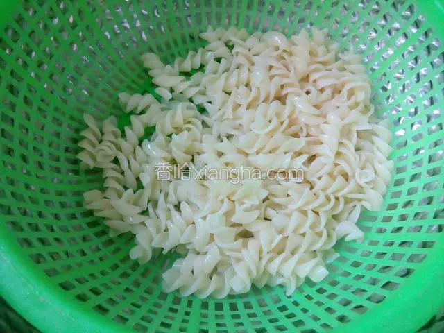 意大利面煮好过凉水