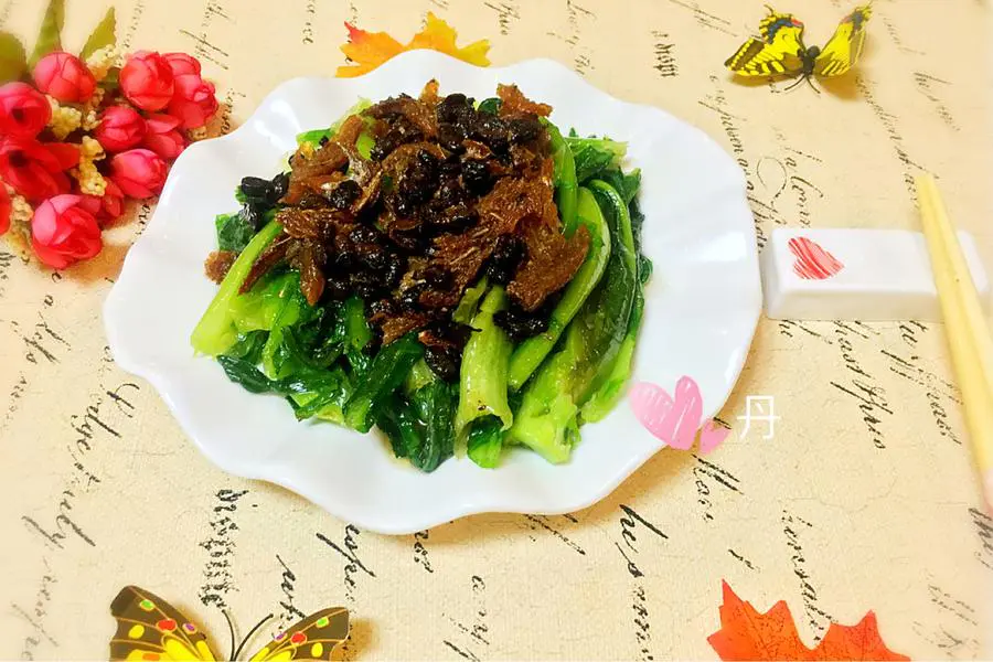 豆鼓鲮鱼油麦菜