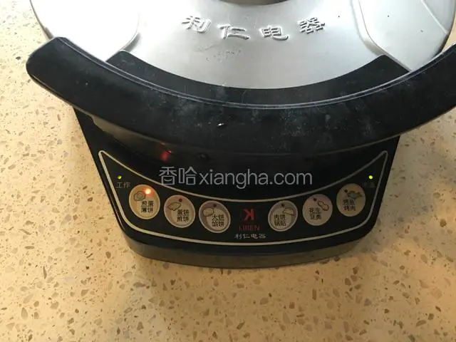 选择“薄饼”键。