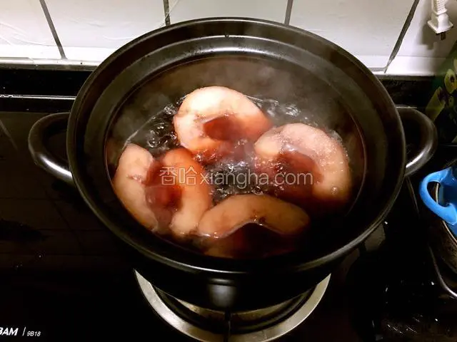 大火煮开。