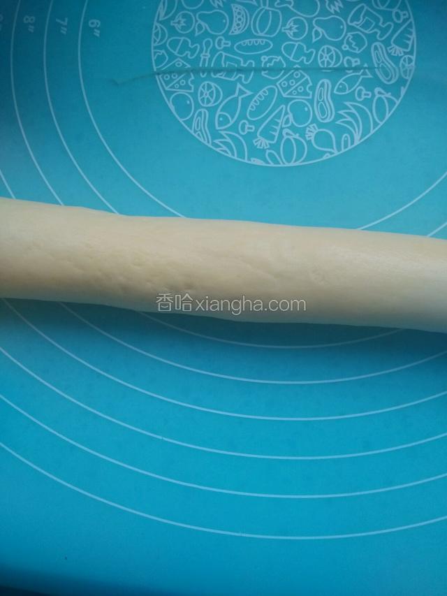 抓手粉搓成长条