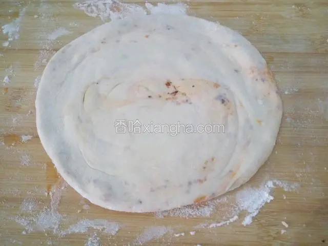 按扁，擀圆