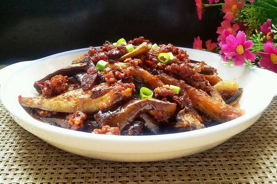 微波肉末茄子
