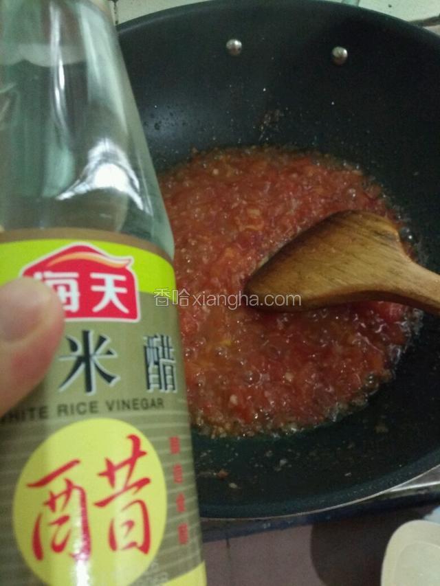 炒一会再加白醋