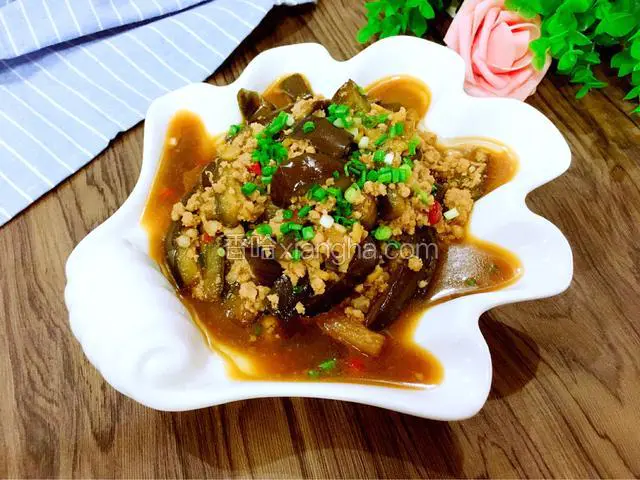 红烧肉末茄子