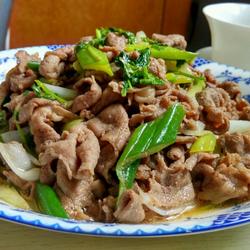 大葱炒羊肉