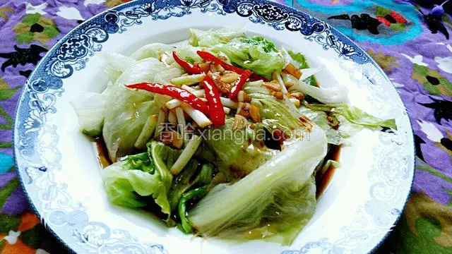 白灼圆生菜