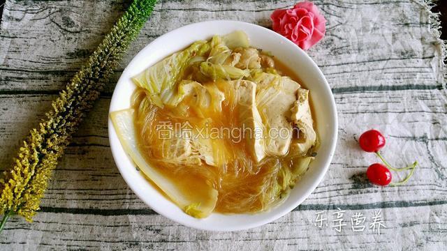 白菜粉丝豆腐汤