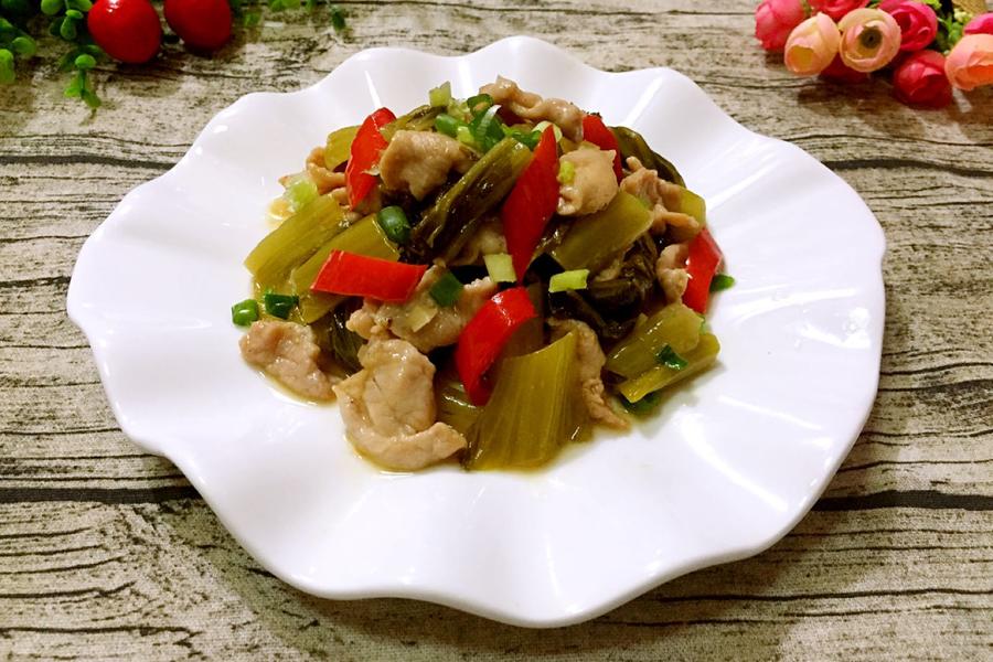 酸菜肉片